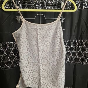 LOFT Lace Tank Top - Cream